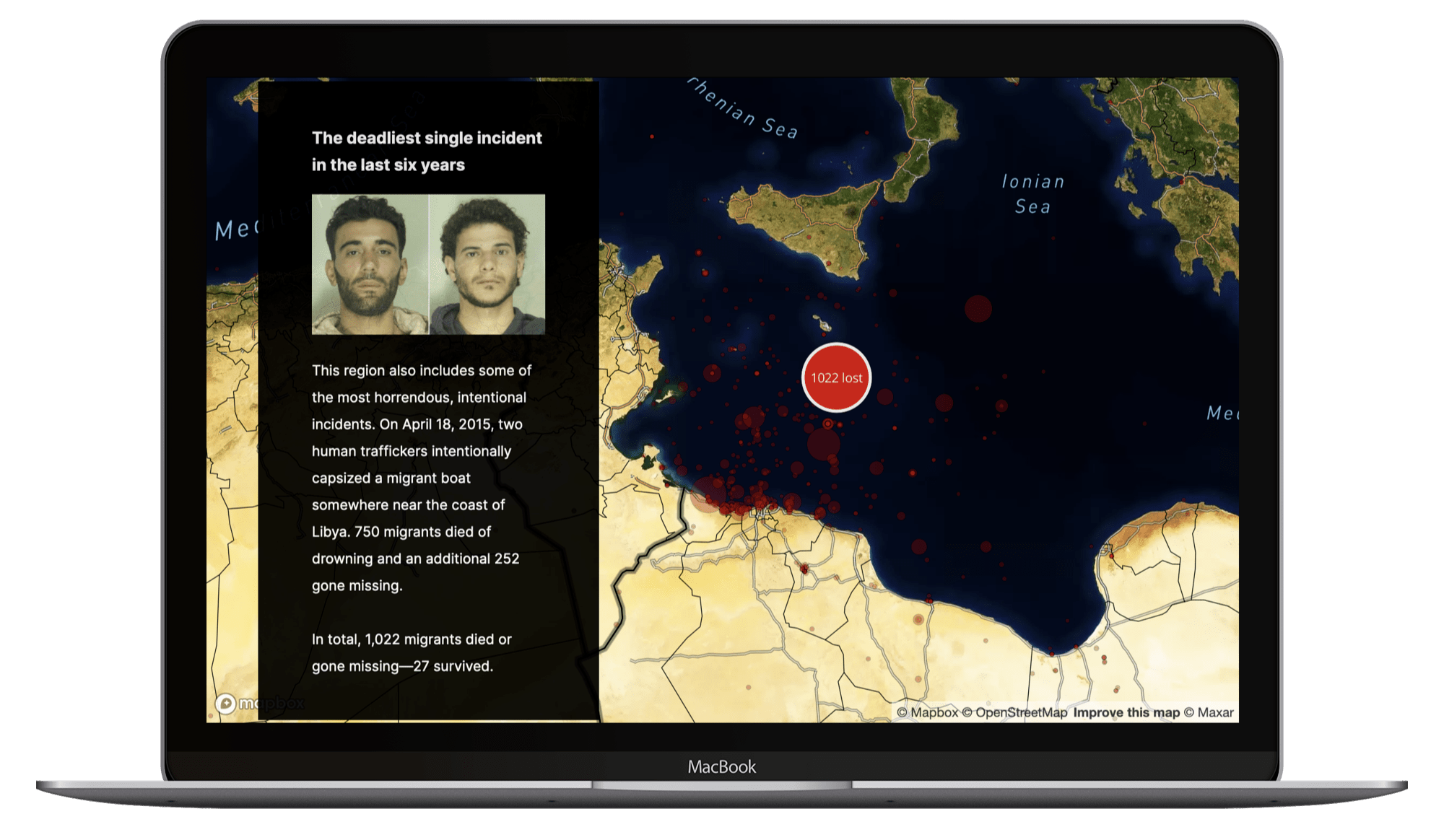 Project image for 'Mapping Missing Migrants'